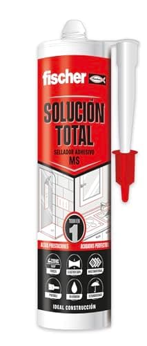 Detalle de fischer Solución Total Cristal 290 ml sellador transparente para construcción