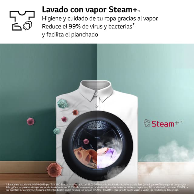 Thumbnail 5 de LG W4X1095NWK lavadora secadora 9/5 kg 1400 rpm