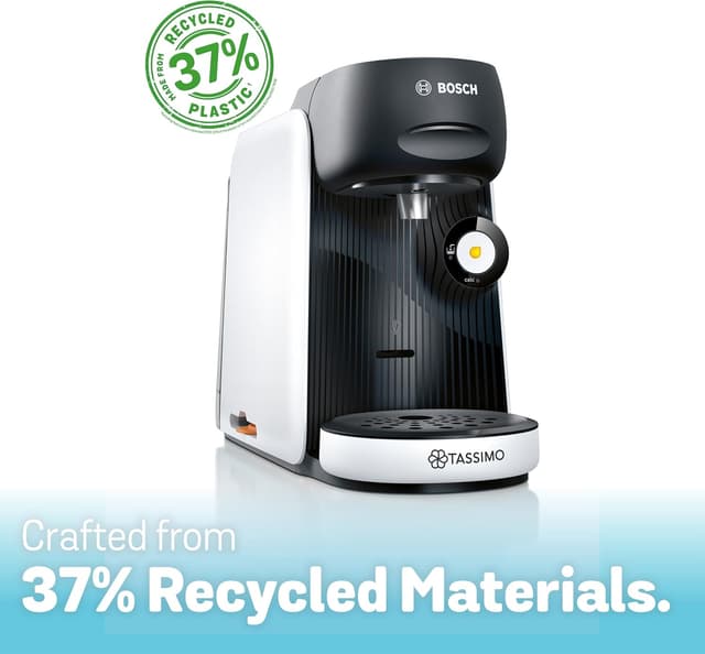 Detalle de Tassimo by Bosch Finesse Classic Friendly pod coffee machine TAS1640GB (INTELLIBREW), Snow White