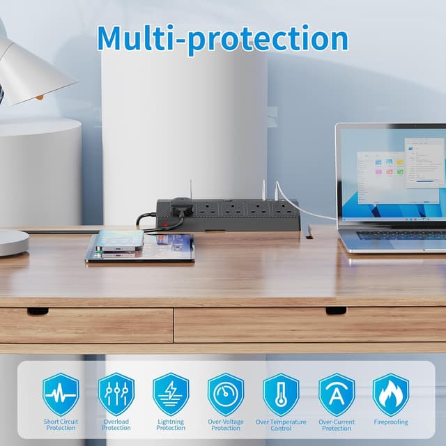 Thumbnail 6 de HAFINO Desk Extension Lead 1.8M with 20W PD