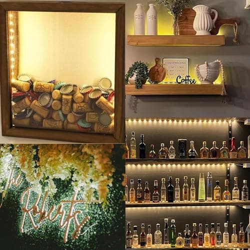 Thumbnail 6 de Auting Tira de pilas LED de 1 metro con 30 LED y luz blanca cálida (para debajo del armario)