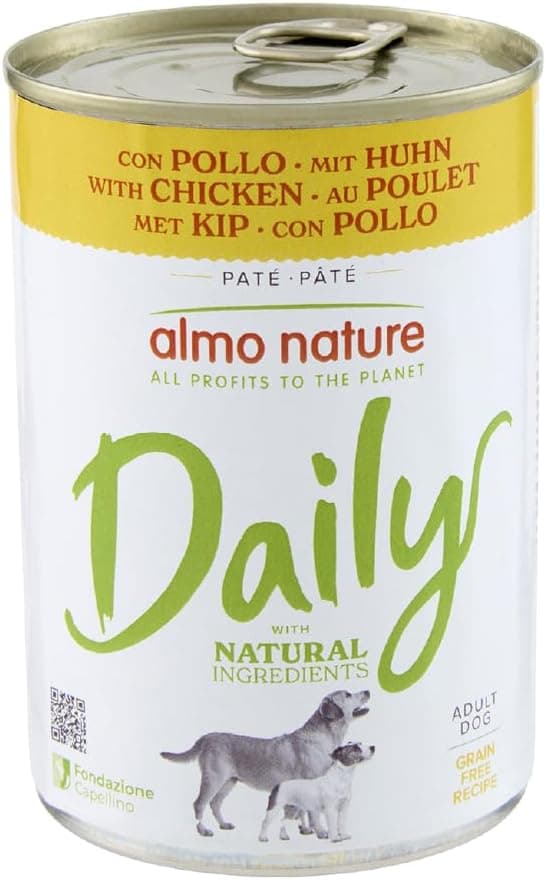 Detalle de almo nature Daily — Aliment humide pour chiens au poulet (24 x 400 g)