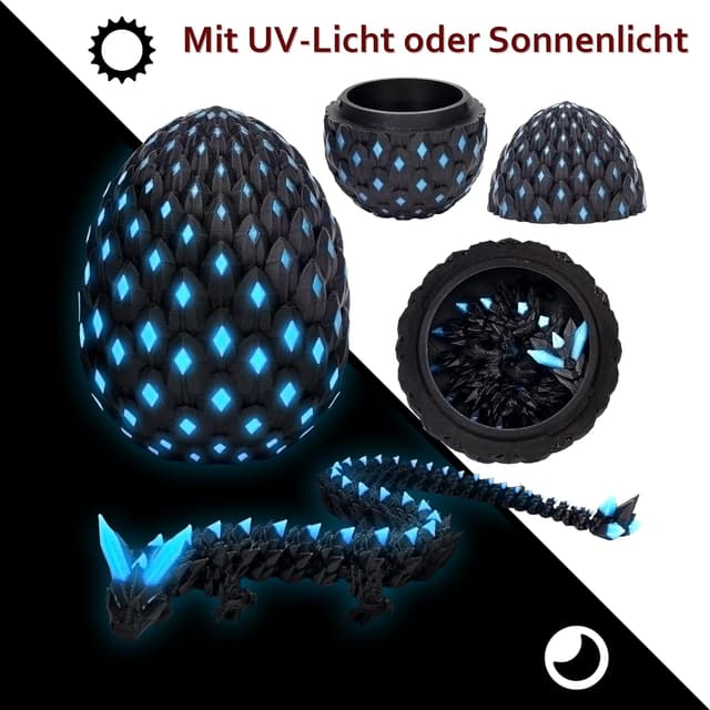 Thumbnail 6 de JoryHeim Drachenei mit Drache 10 cm