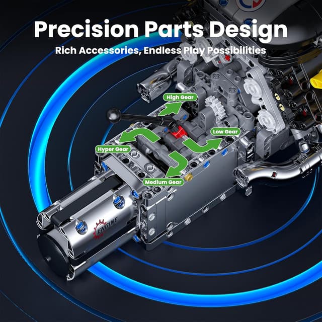 Thumbnail 3 de Mould King 10202 V12 Motorbausatz 1260 Teile