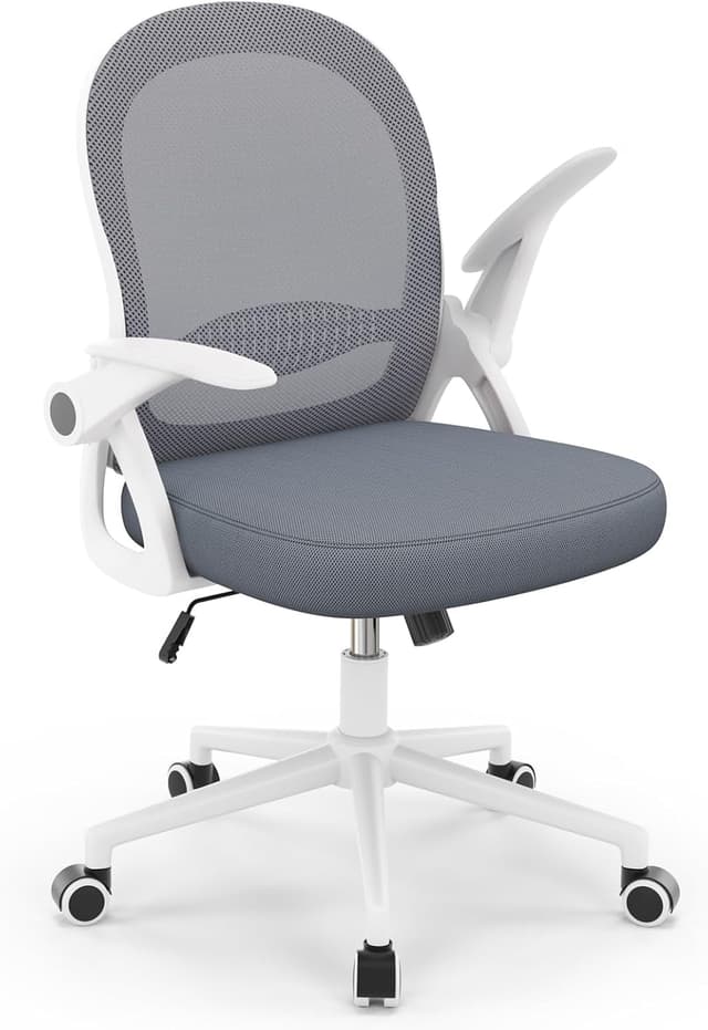 Detalle de naspaluro Sedia Ufficio con supporto lombare e rete traspirante, braccioli e altezza regolabile (nero, senza poggiapiedi)