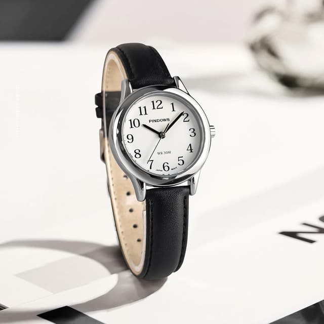 Thumbnail 5 de PINDOWS Minimalistische Uhr für Damen, Gold, 24 Uhr