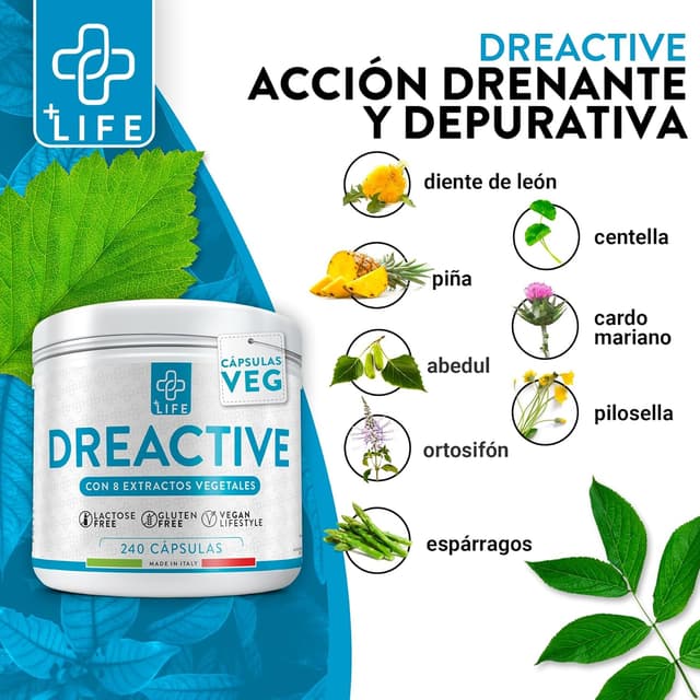 Thumbnail 2 de PiùLife Detox Depurativo 💧 Cápsulas para Retención y Drenaje