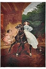 Imagen de AureoMadis The Horsewoman Woven Tapestry 30" en OfertitasTOP