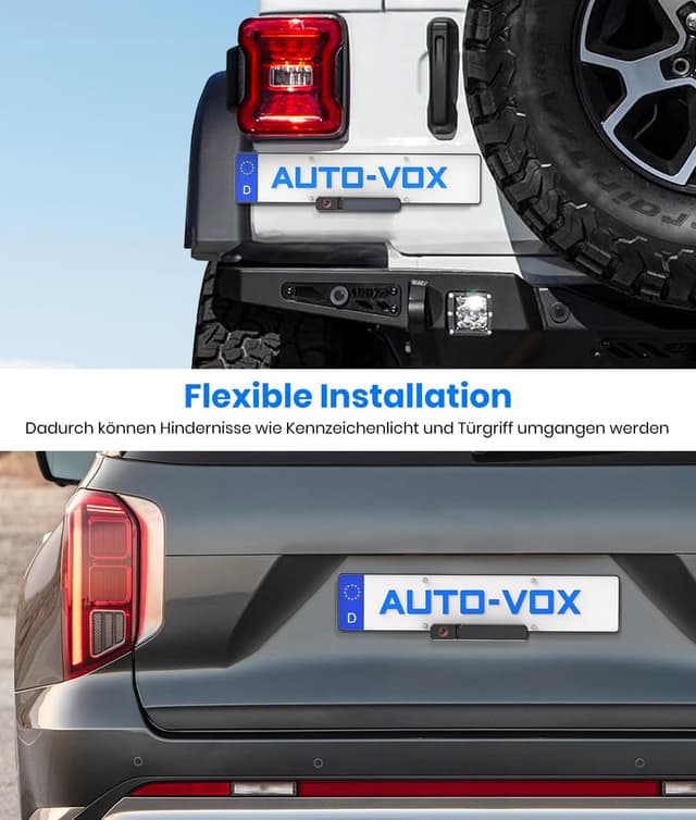 Thumbnail 6 de AUTO-VOX Solar Rückfahrkamera Kabellos 5 Zoll Monitor