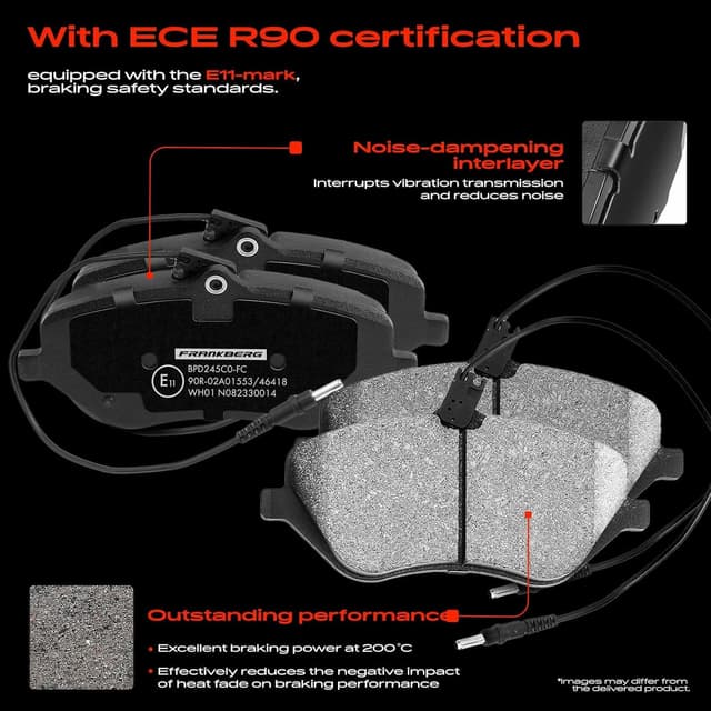 Detalle de Frankberg front brake kit (2 brake discs + 4 brake pads) for selected Citroën/Peugeot models
