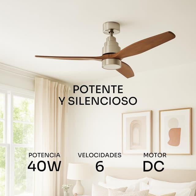 Thumbnail 1 de Mellerware Brizy Bright Ventilador de Techo 30 W