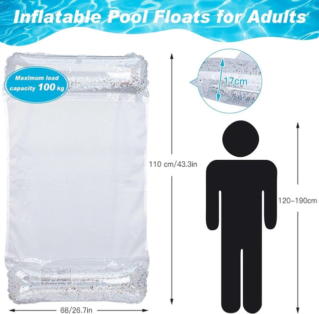 Thumbnail 5 de CYFIE Colchoneta Piscina 4 en 1, Set de 2 Flotadores 🏖