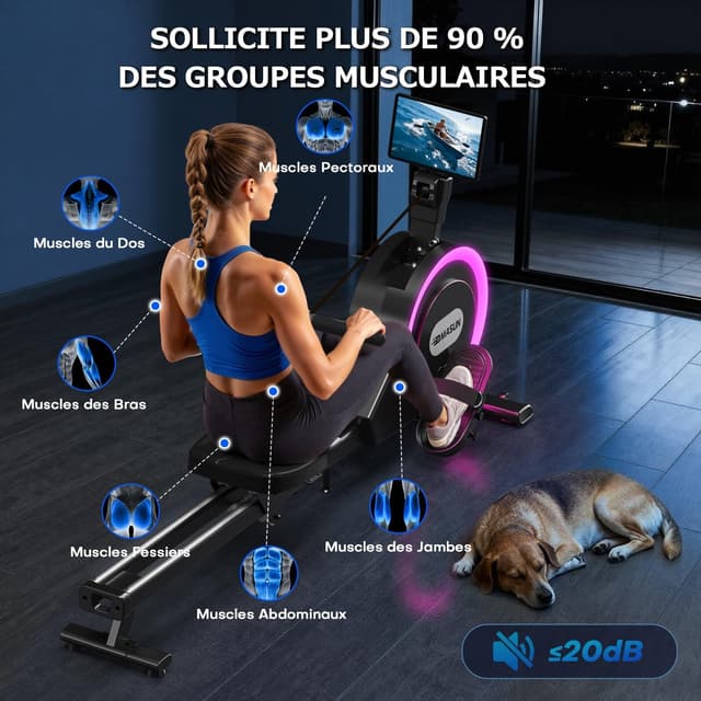 Thumbnail 5 de DMASUN Rameur 160 kg 🏋