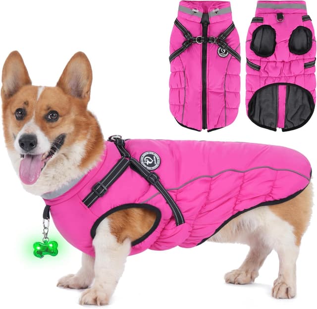 Imagen de HezzLuv Hundemantel Winter XXL Rosa en OfertitasTOP