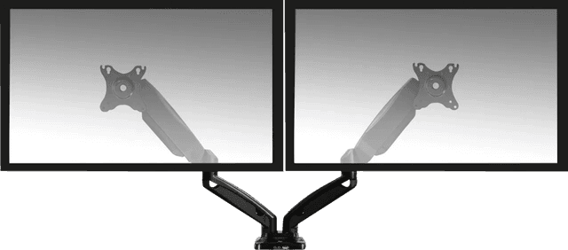 Detalle de ACT AC8312 Monitorhalterung für zwei Monitore (Gasfeder, höhen-/tiefenverstellbar)