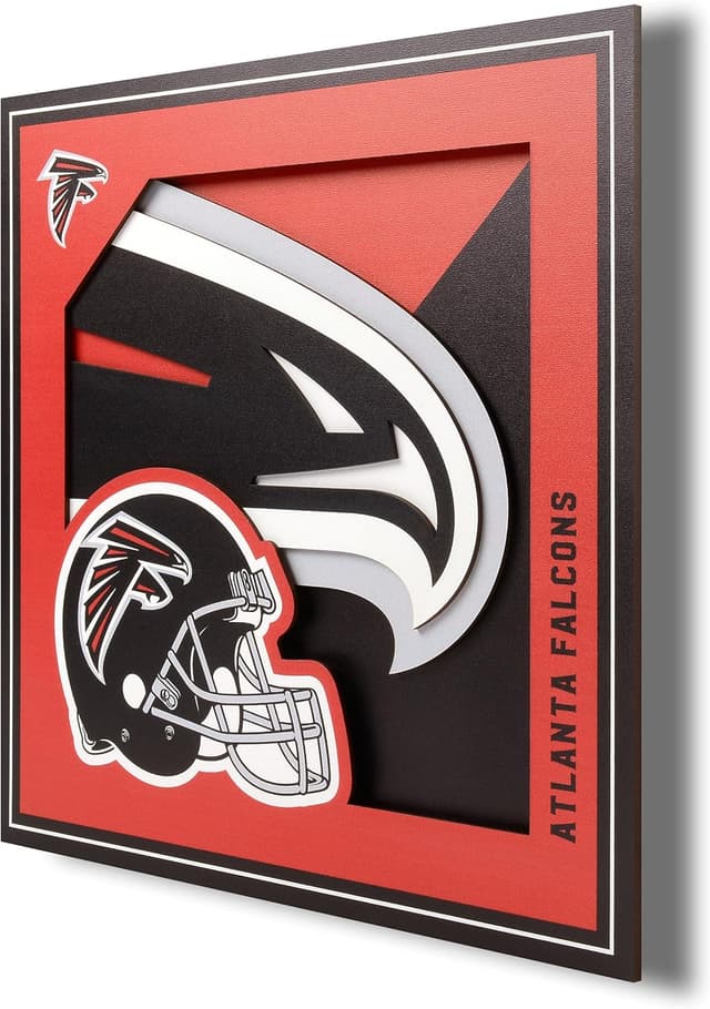 Detalle de YouTheFan NFL Officially-Licensed 3D Logo Series Wall Art (12” x 12”)