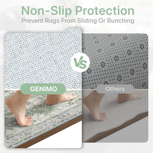 Detalle 2 de GENIMO Alfombra de Salon Pelo Corto 🏡 120x170 cm Lavable