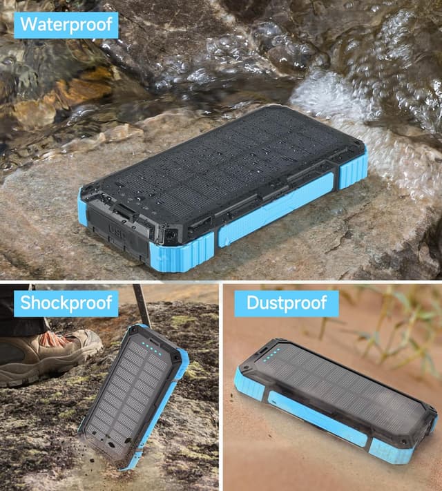 Thumbnail 6 de 56800mAh Batterie Externe Power Bank solaire 30W