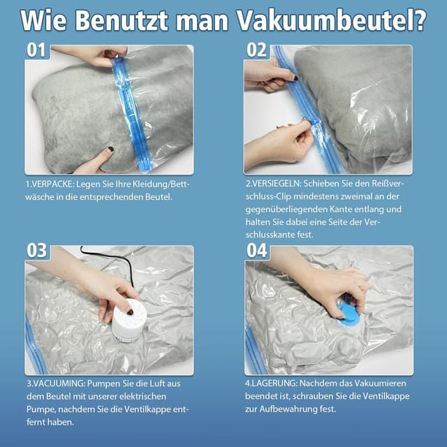 Thumbnail 4 de NATNAV Vakuumbeutel 20 Stück 100x70 cm