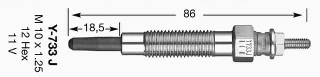 Imagen de NGK Bougie Prechauffage Y-733J en OfertitasTOP