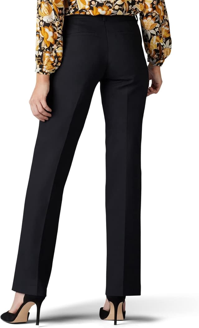 Detalle 2 de Lee Women’s Flex Motion Regular Fit Trouser Pant (Work-Ready Mid-Rise Dress Pants)