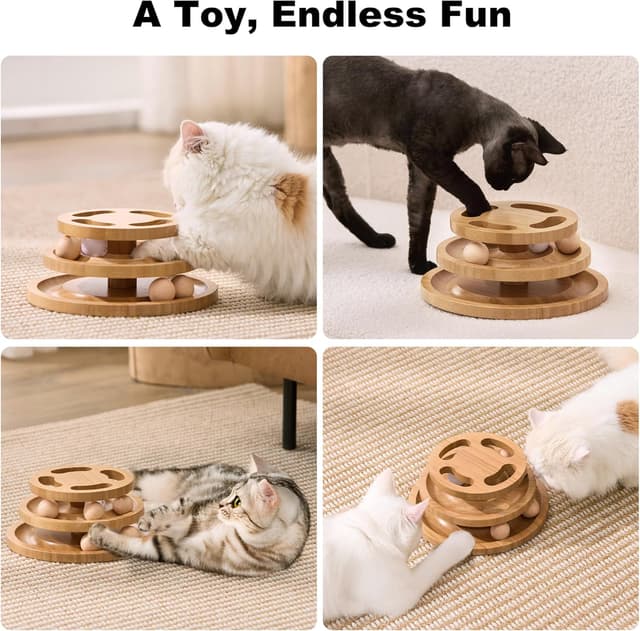 Thumbnail 6 de ZOMISIA Cat ball track toy with 2-layer