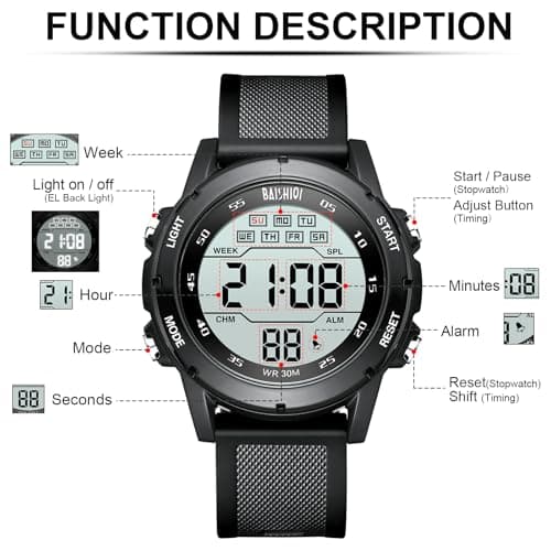 Thumbnail 7 de BAISHIOI Reloj Digital 46 mm