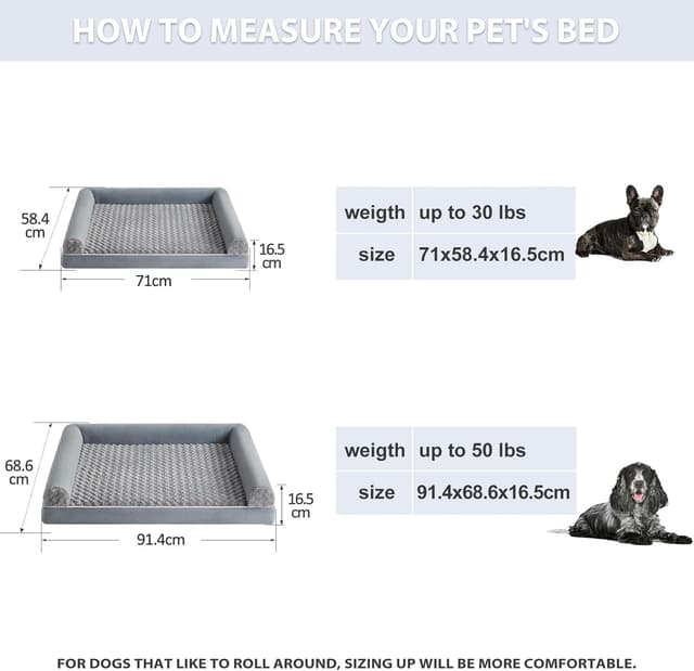 Detalle de Quilmfoam Large orthopaedic dog bed
