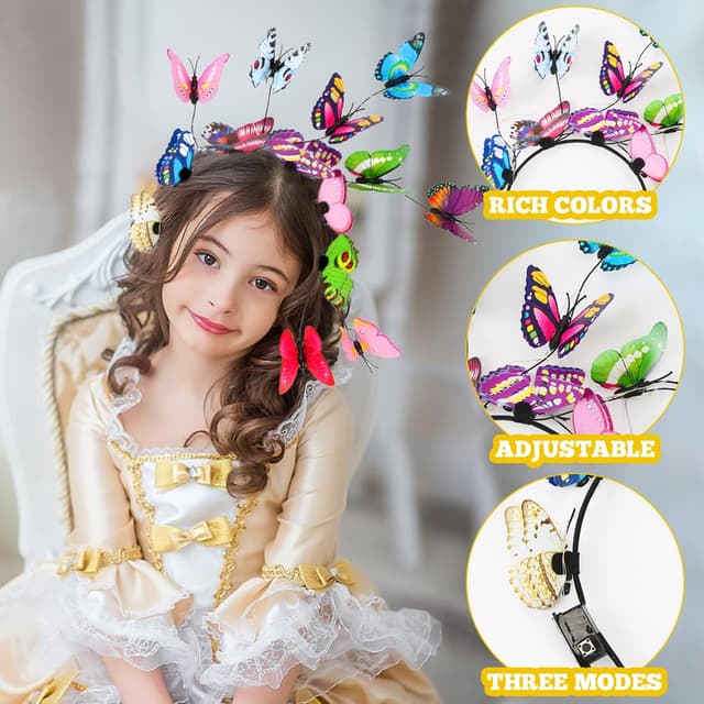 Thumbnail 2 de Schmetterling Haarreif Leuchtend đ