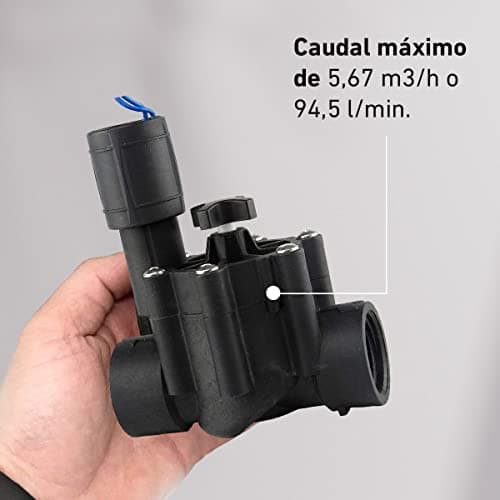 Detalle de Aqua Control Q160C electroválvula de riego enterrado con rosca hembra 1" y solenoide 24 Vac