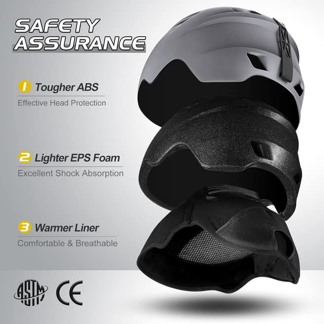 Thumbnail 1 de Odoland Ski Helmet and Goggles Set