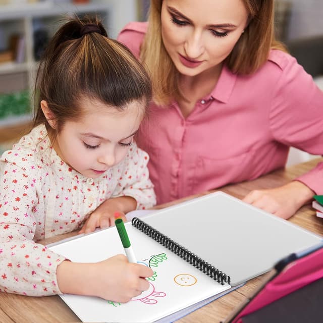 Thumbnail 5 de NEWYES Tableau Blanc Enfants 10 marqueurs