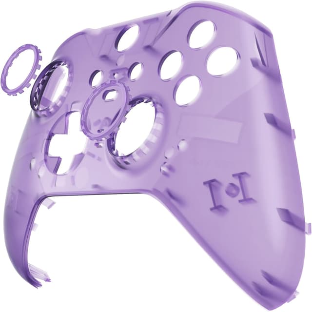 Detalle de eXtremeRate Front Case für Xbox Elite Series 2/Series 2 Core (Modell 1797) – transparente DIY-Ersatzhülle inkl. Accent-Ringe