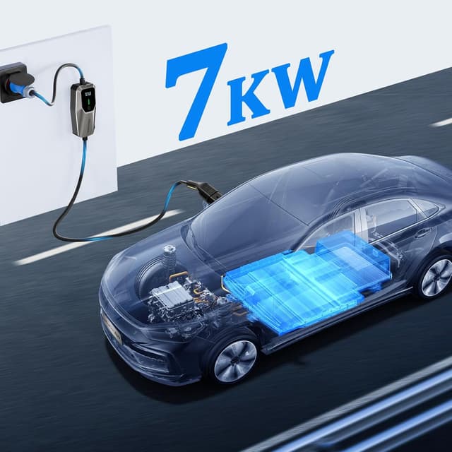 Detalle 2 de VDLPOWEREU EV Charger 7 kW, 5M Type 2 cable