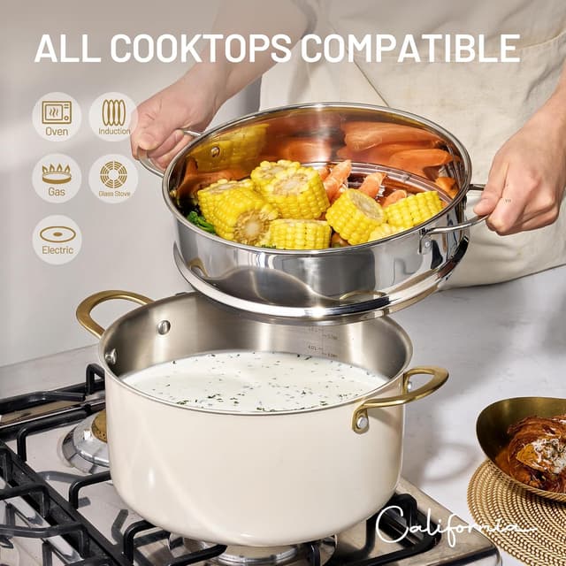 Thumbnail 6 de CAROTE 8QT Tri-Ply Stock Pot ⚙