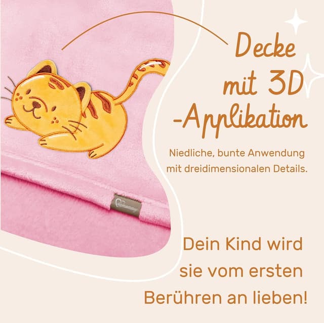 Thumbnail 4 de Be Mammy Manta Caliente Infantil Rosa Gato