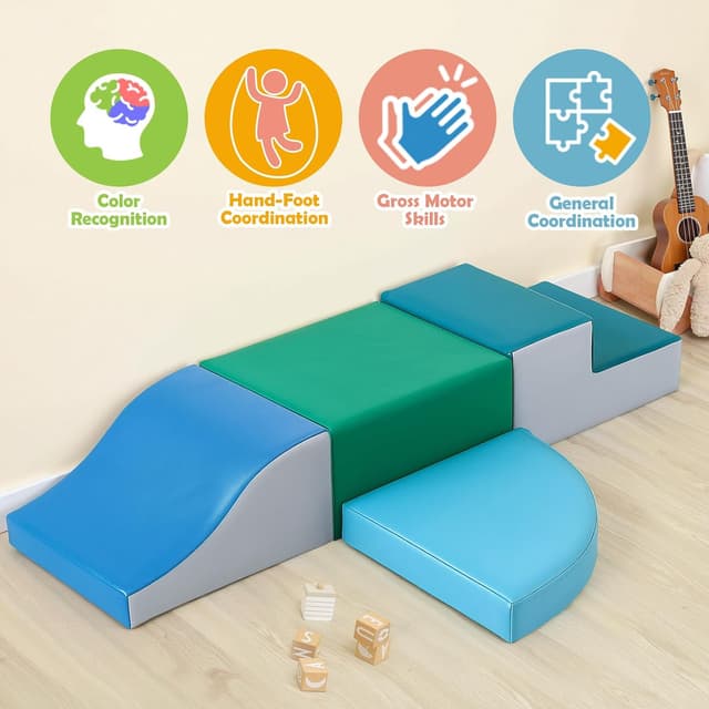 Thumbnail 1 de TODIBY 4-Piece Soft Climbing Blocks for Toddlers