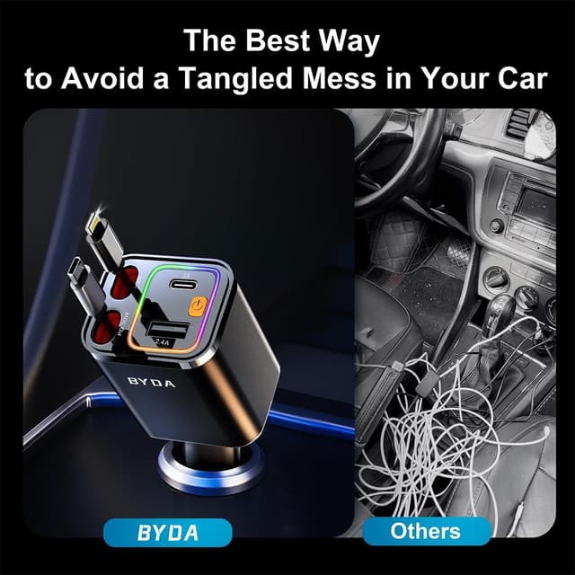 Thumbnail 2 de Caricabatteria auto retrattile 4 in 1 69 W