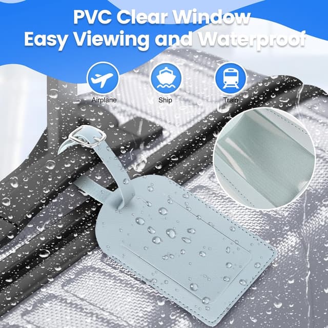 Thumbnail 4 de AiQInu Etichette per Valigie 3 pezzi 7x13 cm