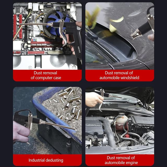 Thumbnail 6 de Hausse Heavy Duty Compressor Accessory Kit with Digital Tire Pressure Gauge, Inflator & 1/4" NPT Air Tool Fittings