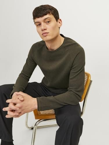 Thumbnail 8 de Jack & Jones Suéter de Punto Básico XXL Color Oliváceo 🌟