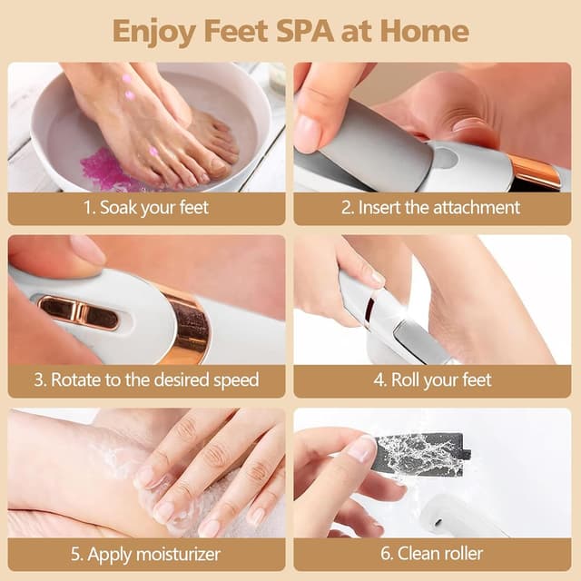 Detalle de Electric foot file for calluses, 2 speeds