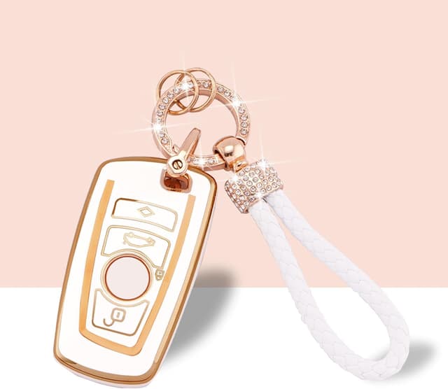 Thumbnail 6 de Koaudb TPU Autoschlüssel-Hülle BM-4A für BMW 1/3/4/5/6/7 & X3/X4 – 3- oder 4-Tasten Cover mit Schlüsselanhänger