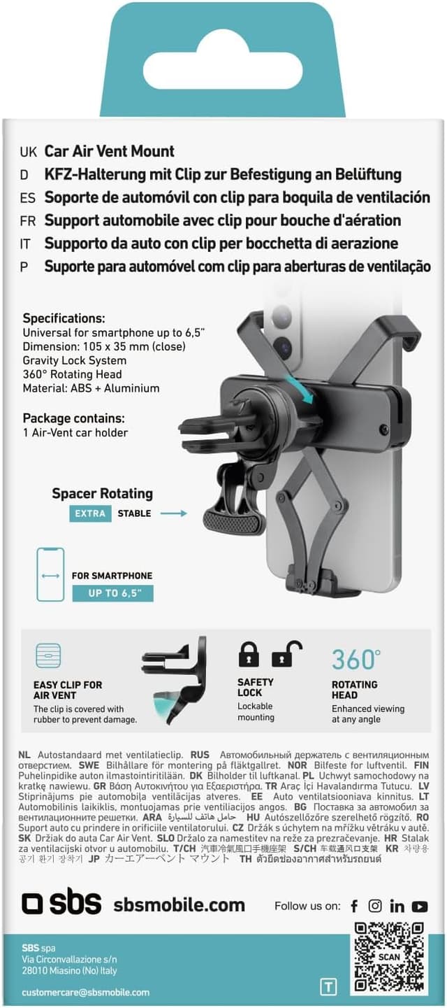 Thumbnail 5 de Handyhalterung Lüftungsschlitz 6,5 Zoll