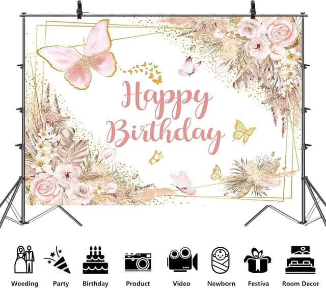 Thumbnail 4 de APROPHIC Boho Geburtstagbanner 210×150 cm