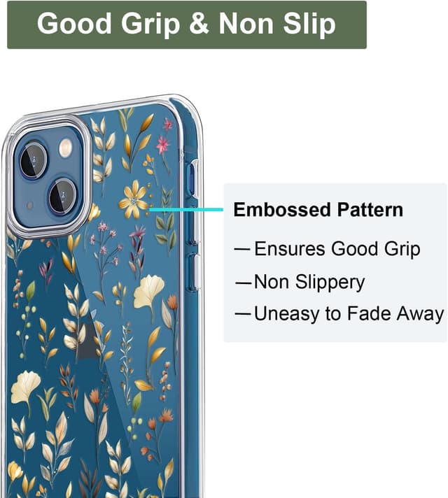 Detalle de Unov iPhone 13 Hülle mit TPU Schutz