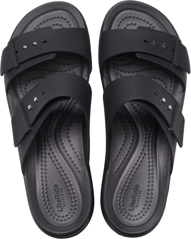 Detalle 2 de Crocs Brooklyn Buckle Sandalo da donna con zeppa bassa LiteRide