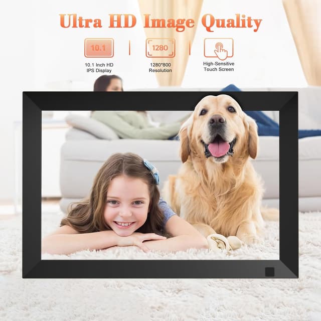 Thumbnail 4 de 10,1 Zoll WiFi Digitaler Bilderrahmen 64GB