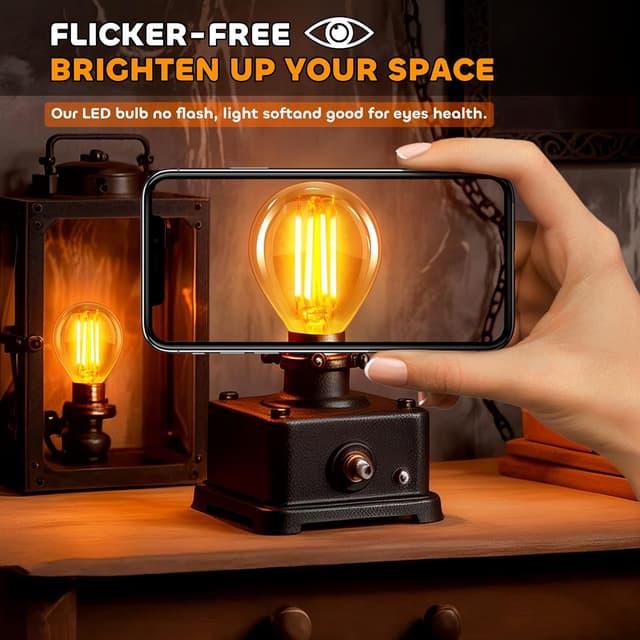 Thumbnail 5 de E14 LED Vintage Glühbirne 4W G45 Bernstein