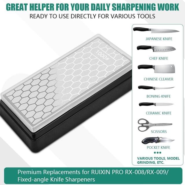 Thumbnail 5 de Aolso Piedra Afilar Diamante Doble Cara 400/1000 🔪